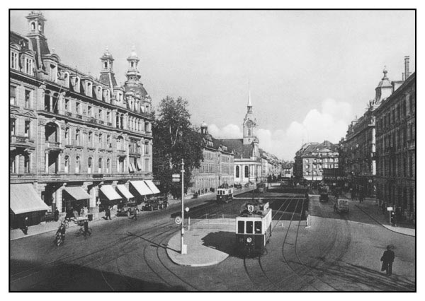 Bern SSB: Bubenbergplatz kurz nach 1930